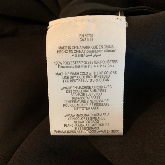 Black BCBG Max Azria asymmetrical Reese dress. - Picture 5 of 6